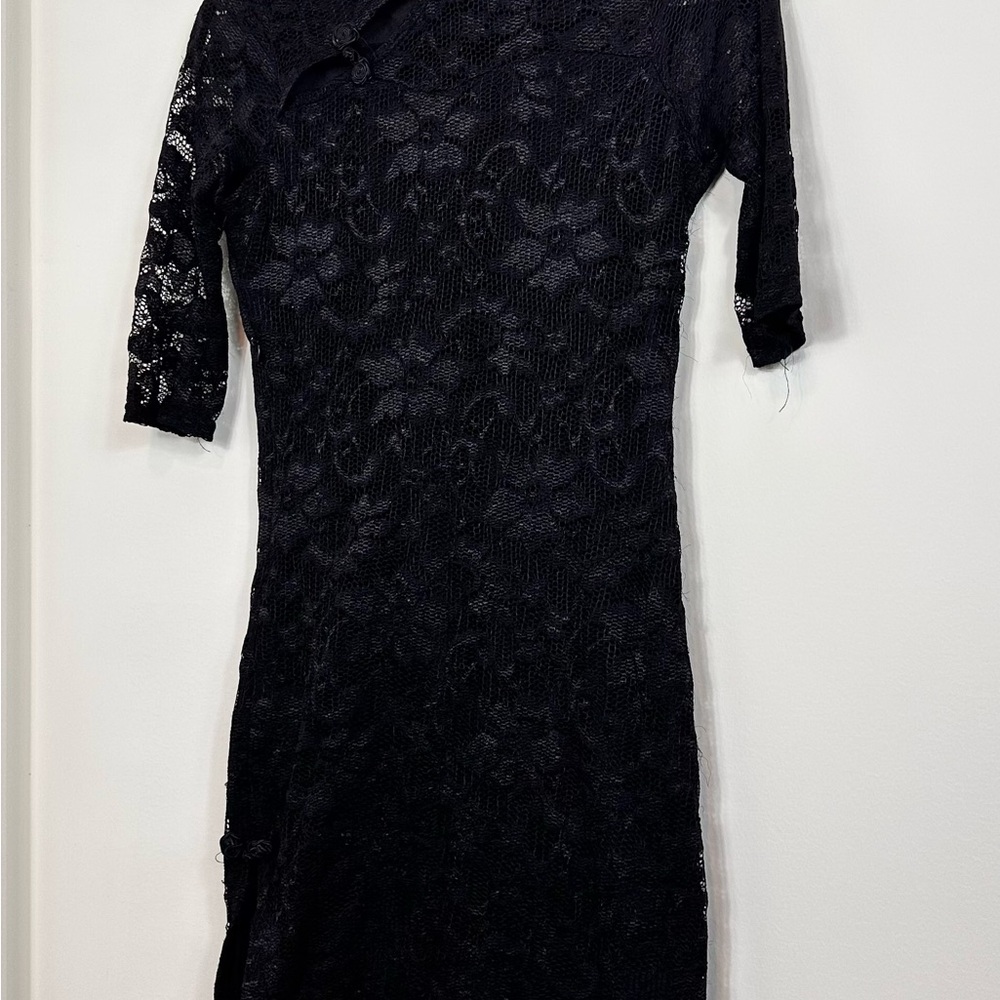 Elegant Black Lace Dress